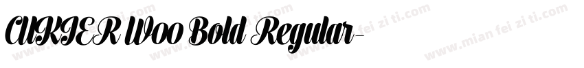 CUKIER W00 Bold Regular字体转换